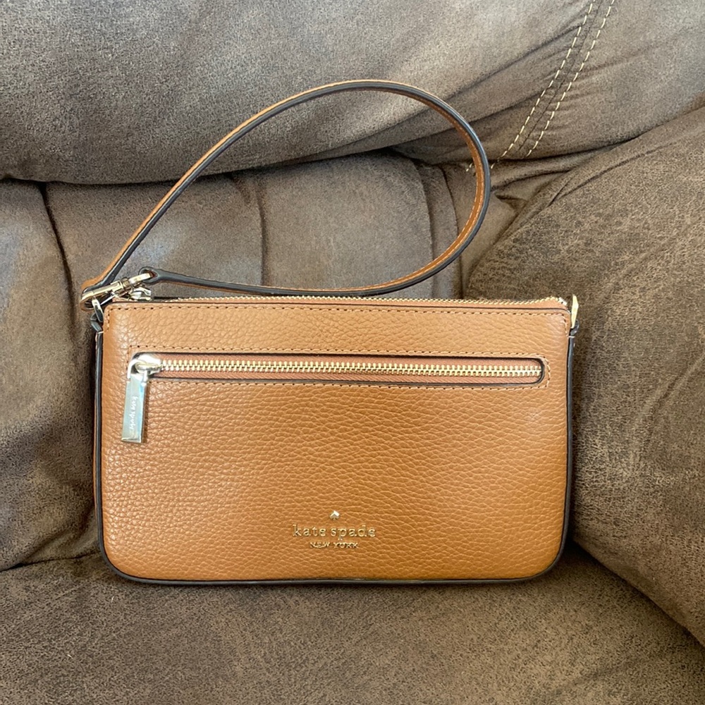 Brown Kate Spade wristlet